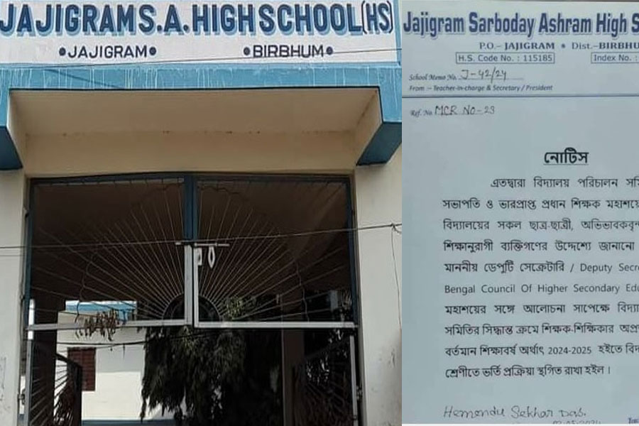 Birbhum school stops admission of Class XI after many teachers lost job by Calcutta HC