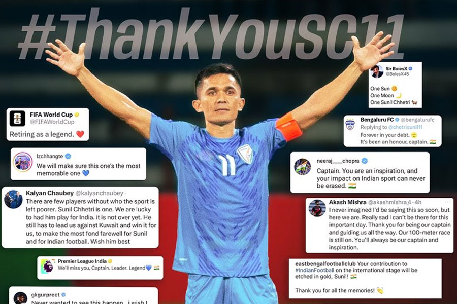 Indian sportspersons pay tribute to Sunil Chhetri on his retirement