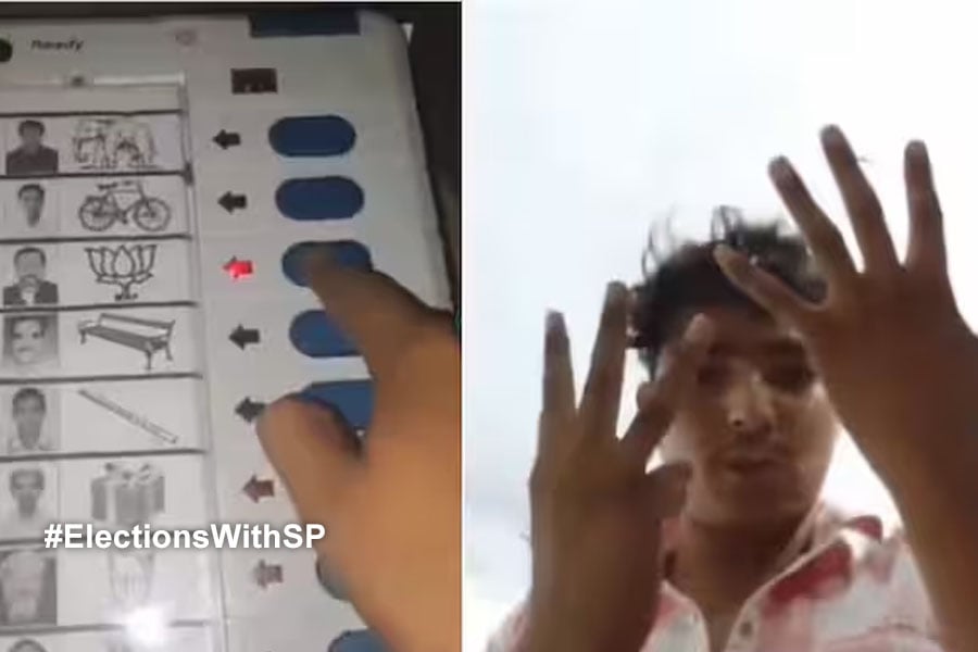 Uttar Pradesh man arrested after video of him voting for BJP candidate 8 times goes viral