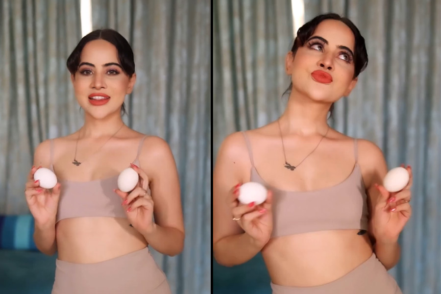 Urfi Javed done it again, this time fashion with Egg