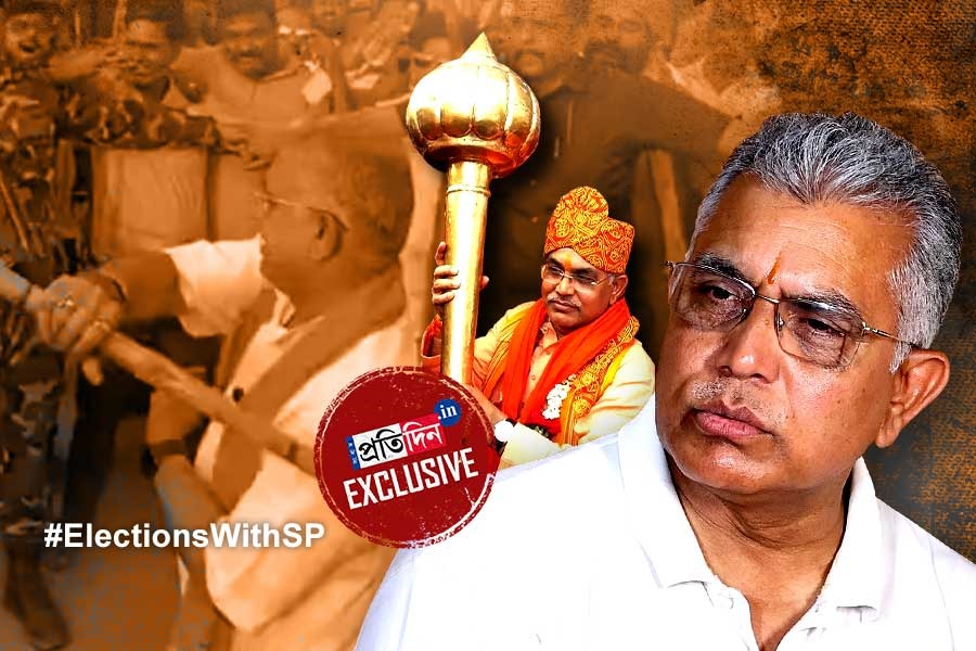 ‘লাঠি-গদা আমার হাতেই শোভা পায়’, অকপট দিলীপ ঘোষ