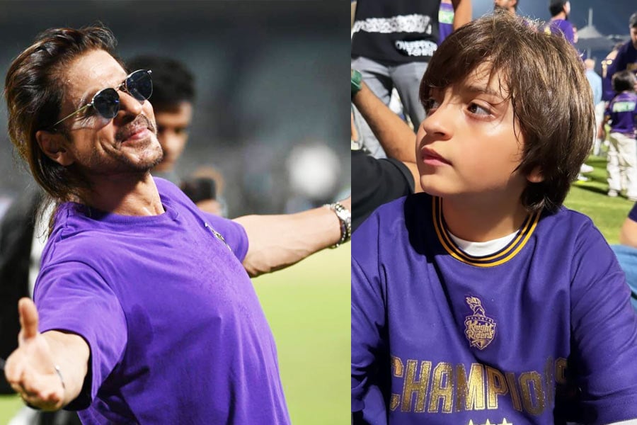 Shah Rukh Khan's Son AbRam Rings in 11th Birthday KKR Style