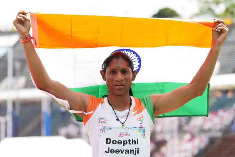 Deepthi Jeevanji clinched gold with a world record time at the Para Athletics World Championship