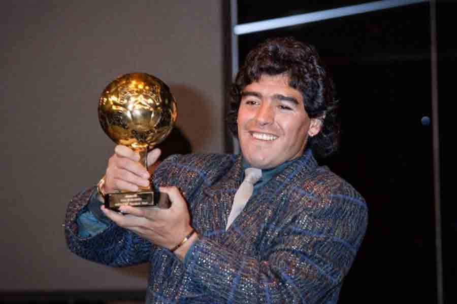 Diego Maradona's Golden Ball trophy from 1986 World Cup set for auction