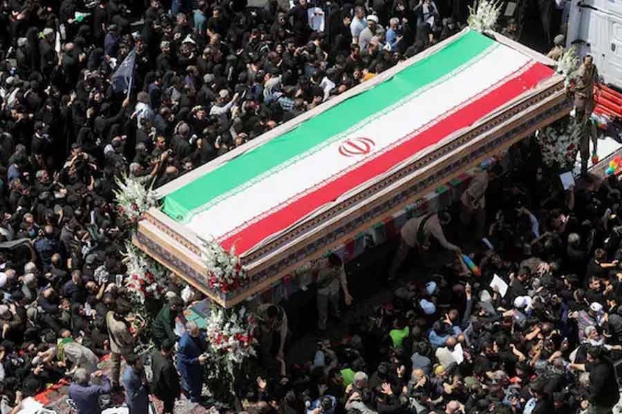 Hamas, Taliban leaders attend Iran President's funeral