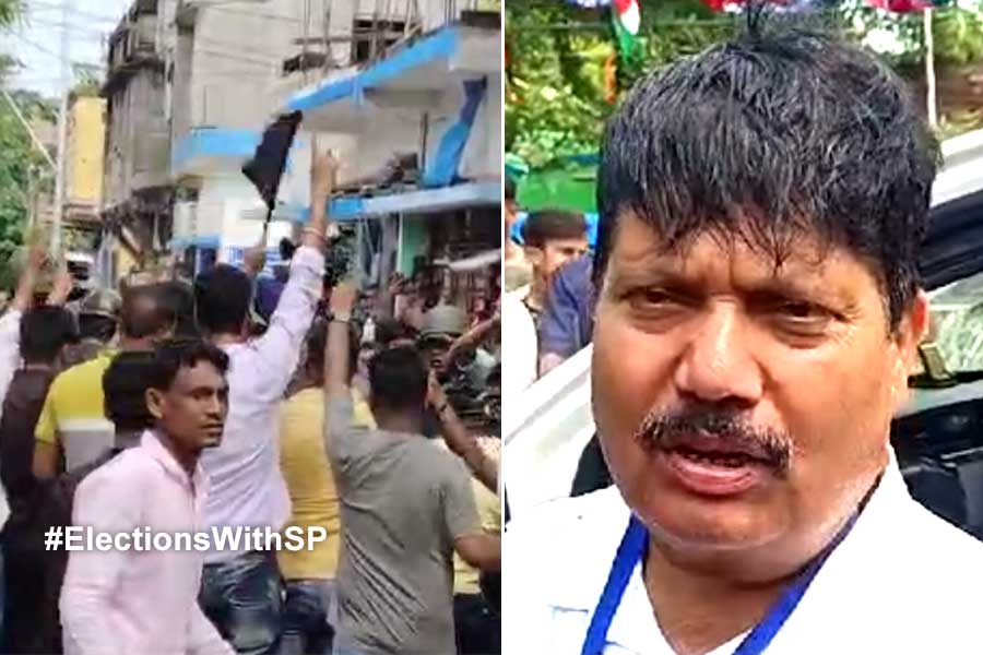 টিটাগড়ে অর্জুন সিংকে কালো পতাকা তৃণমূলের, পালটা তোপ বিজেপি প্রার্থীর