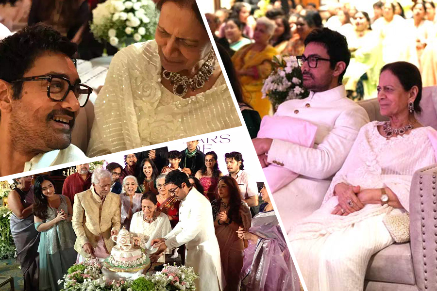 ধুমধাম করে মায়ের জন্মদিন পালন করলেন আমির, এলেন না শুধু…