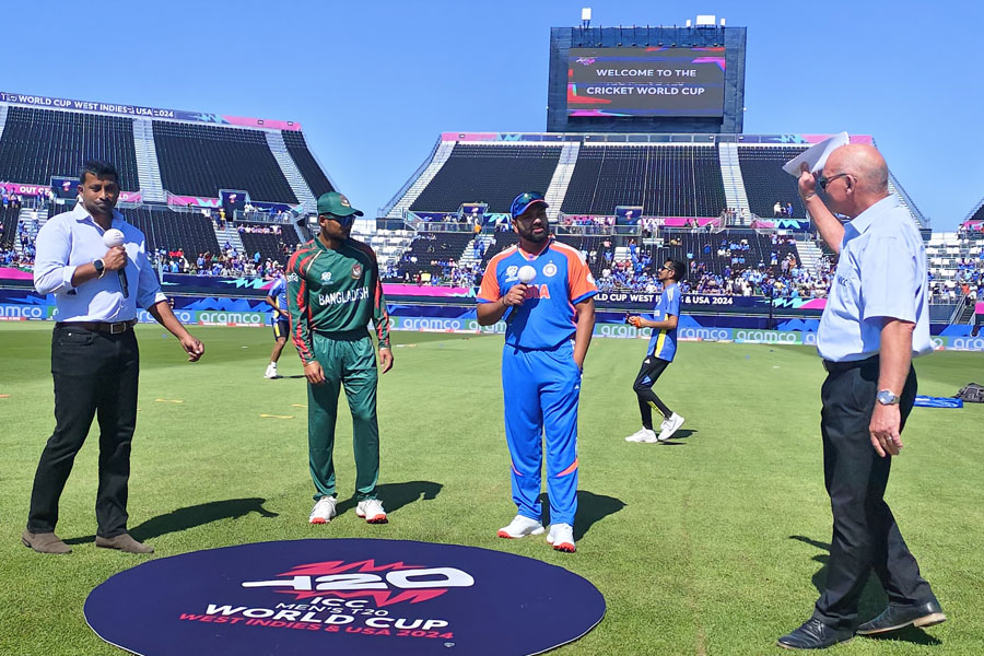 Indian cricket team wins the toss and elects to bat first