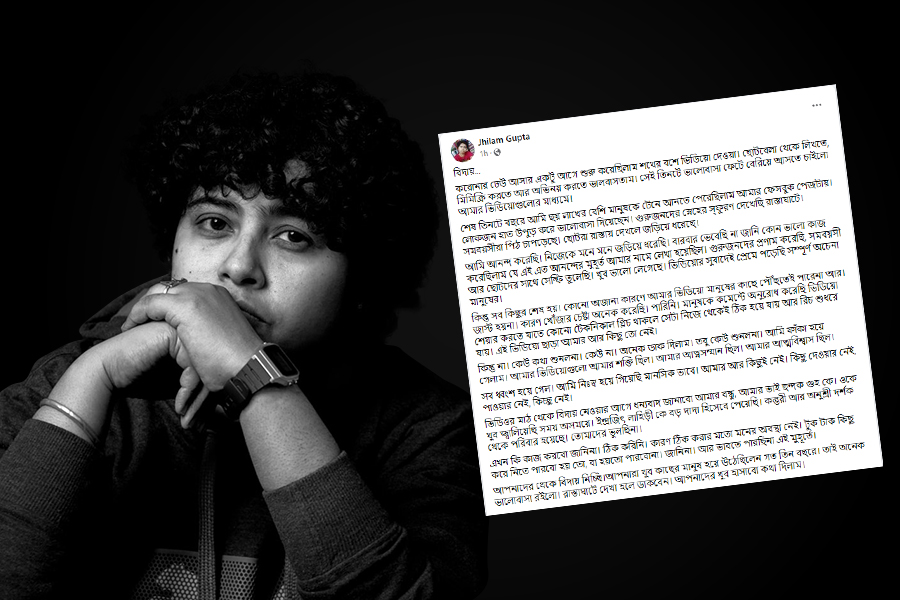 ‘বিদায়…’, সোশাল মিডিয়া ইনফ্লুয়েন্সার ঝিলম গুপ্তর পোস্টে হইচই নেটপাড়ায়