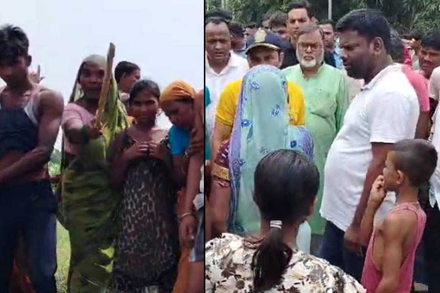 নদীগর্ভে বসতবাড়ি, লাঠি উঁচিয়ে মালদহে মন্ত্রীকে ঘিরে বিক্ষোভ দুর্গতদের