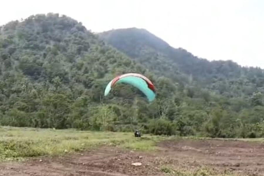 New attraction of Karseong: Para Gliding starts commercially to attract more tourists