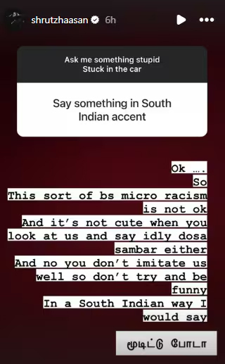 Shruti-Haasan-Insta-Story