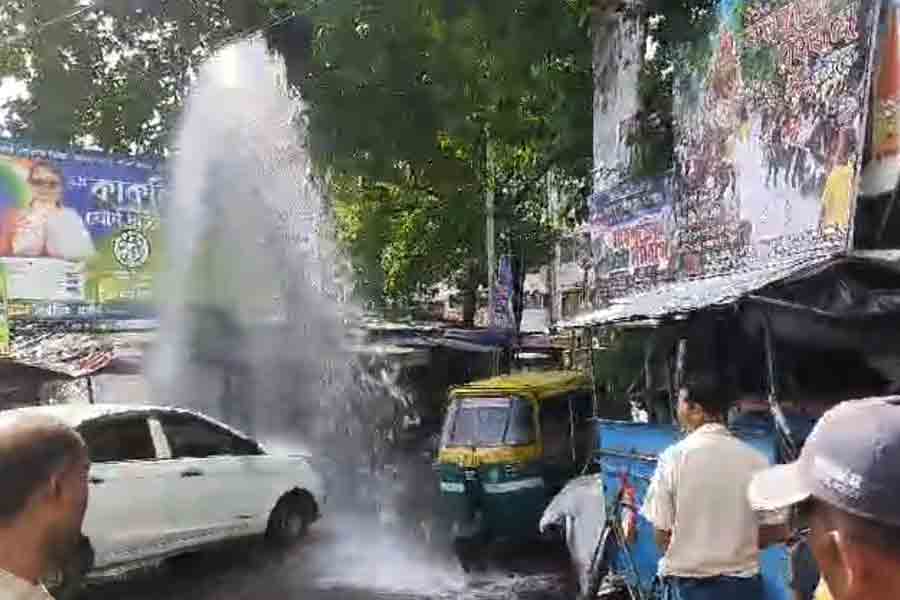 সাত সকালে শহরের রাস্তায় ‘ফোয়ারা’! কাজে বেরিয়ে চক্ষু চড়কগাছ দমদম পার্কের বাসিন্দাদের