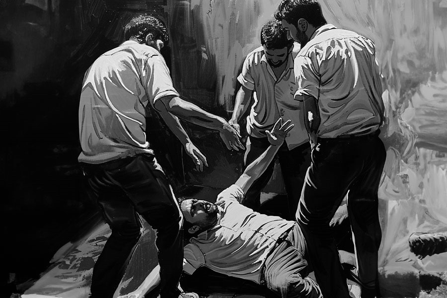 বিসর্জনের শোভাযাত্রা নিয়ে বচসা, পুলিশকে বেধড়ক ‘মার’ উদ্যোক্তাদের, দাঁত ভাঙল কনস্টেবলের!