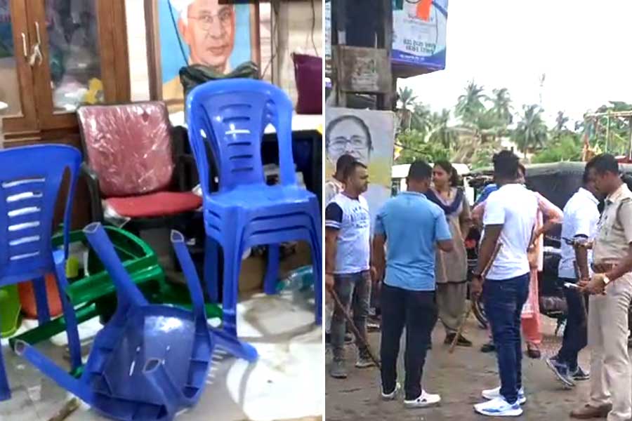 গড়িয়ার তৃণমূল কাউন্সিলরের কার্যালয়ে দুষ্কৃতী হামলা, জখম ৩