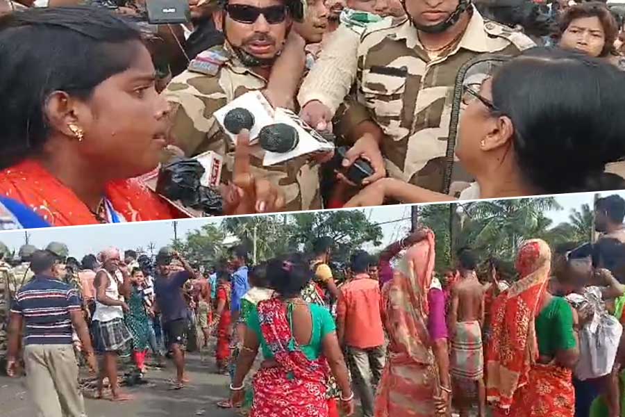 ভোটেও ‘জ্বলল’ সন্দেশখালি, ‘গায়ে হাত দে, মেরে দেখা,’ হুঁশিয়ারি রেখার