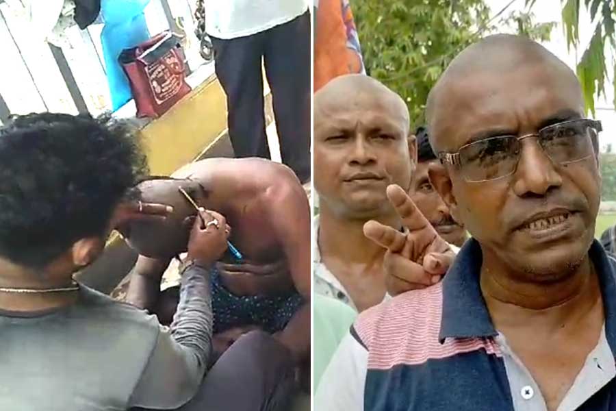 হুগলিতে লকেটের হার, মাথা নেড়া BJP-র ২ প্রাক্তন কর্মীর