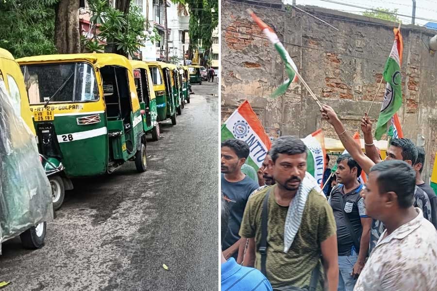 ইউনিয়নের দখল কার? উত্তপ্ত গড়িয়া, অটো ইউনিয়ন নিয়ে বিক্ষোভ চালকদের