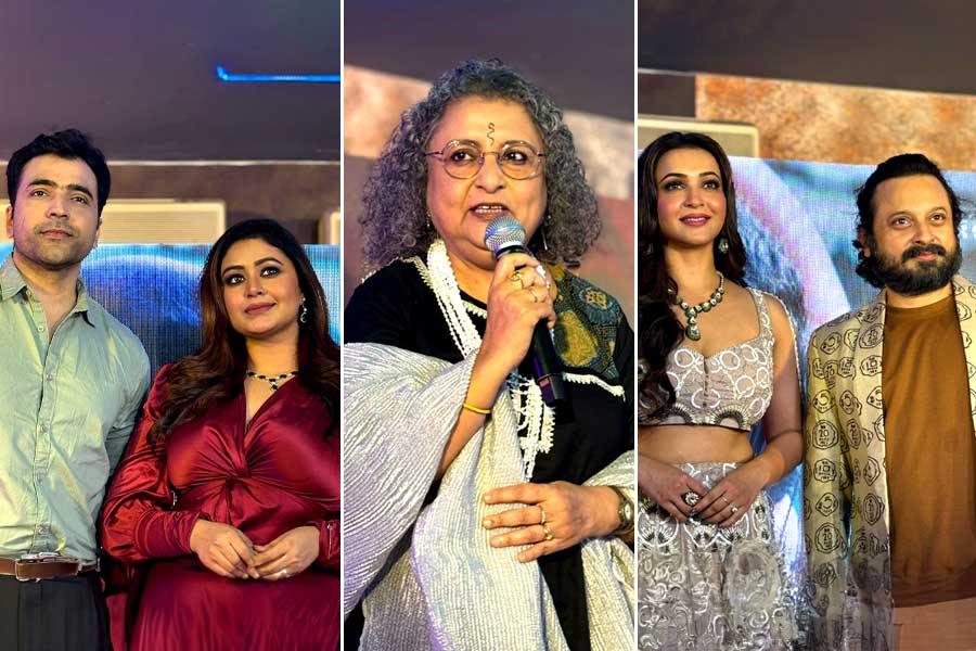 পুজোর বক্স অফিস কাঁপাতে তৈরি নন্দিতা-শিবপ্রসাদ জুটির ‘বহুরূপী’, পোস্টার লঞ্চে তারকারা