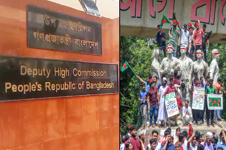 ওপার বাংলায় অশান্তি, কলকাতায় বাংলাদেশ হাই কমিশনের অফিসে বাড়ল নিরাপত্তা