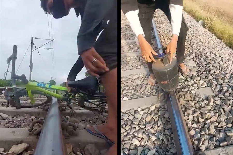 রেললাইনে সাইকেল, গ্যাস সিলিন্ডার, জ্যান্ত মুরগি! ইউটিউবারের কাণ্ডে দেশজুড়ে হইচই