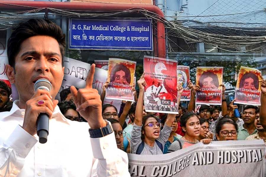 ‘৫০ দিনের মধ্যে ধর্ষকদের শাস্তি চাই’, আর জি কর বিক্ষোভের মধ্যেই জোরাল দাবি অভিষেকের