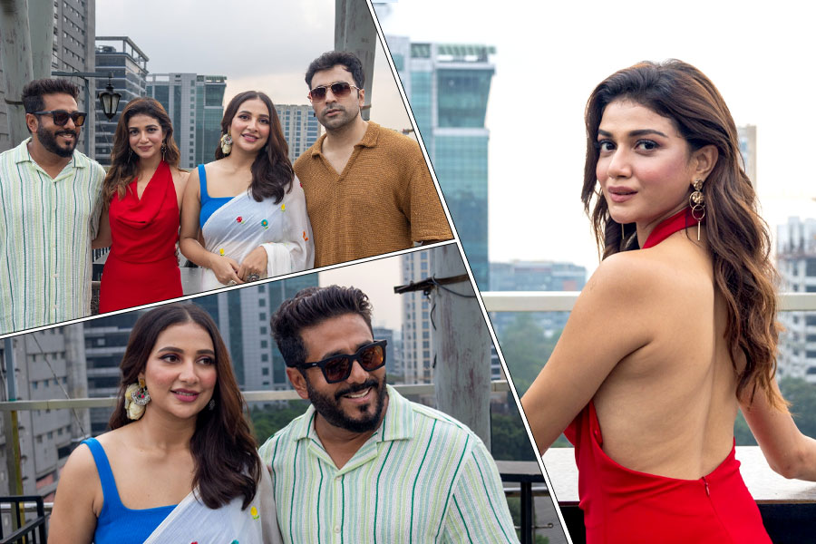 ‘বাবলি’র ট্রেলার লঞ্চে সিনে আড্ডায় রাজ, শুভশ্রী, আবির, সৌরসেনীরা