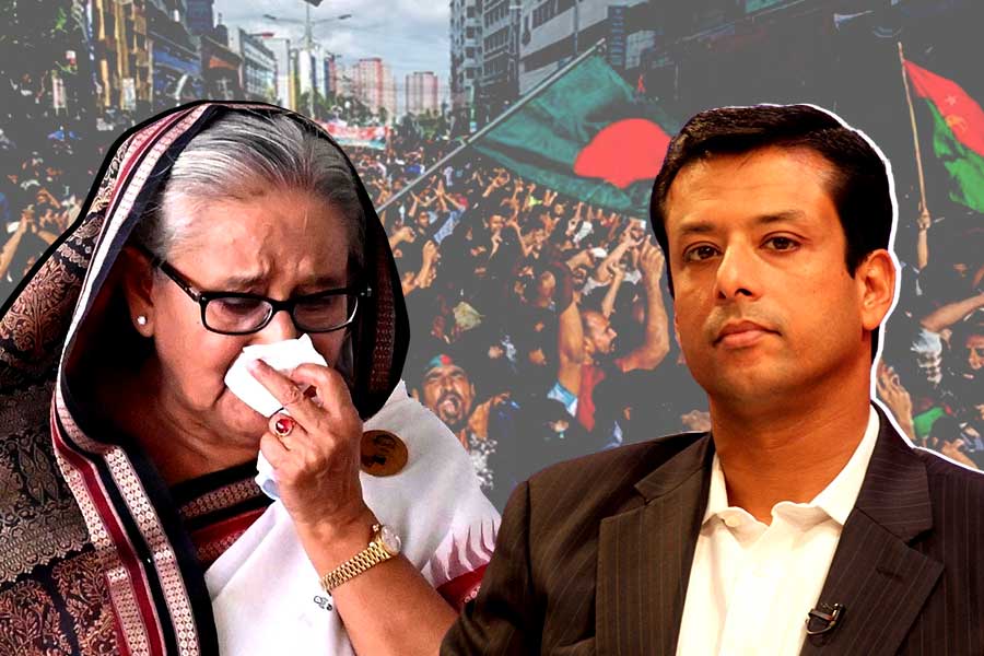 ‘পদত্যাগ করেননি, সংবিধান মতে এখনও বাংলাদেশের প্রধানমন্ত্রী মা’, দাবি হাসিনাপুত্র জয়ের