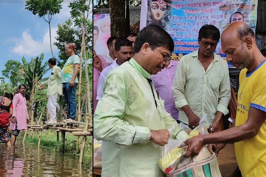 পুজো অনুদানের টাকা খরচ বন্যাত্রাণে! প্রশংসা কুড়োচ্ছেন বনগাঁর ক্লাবের উদ্যোক্তারা