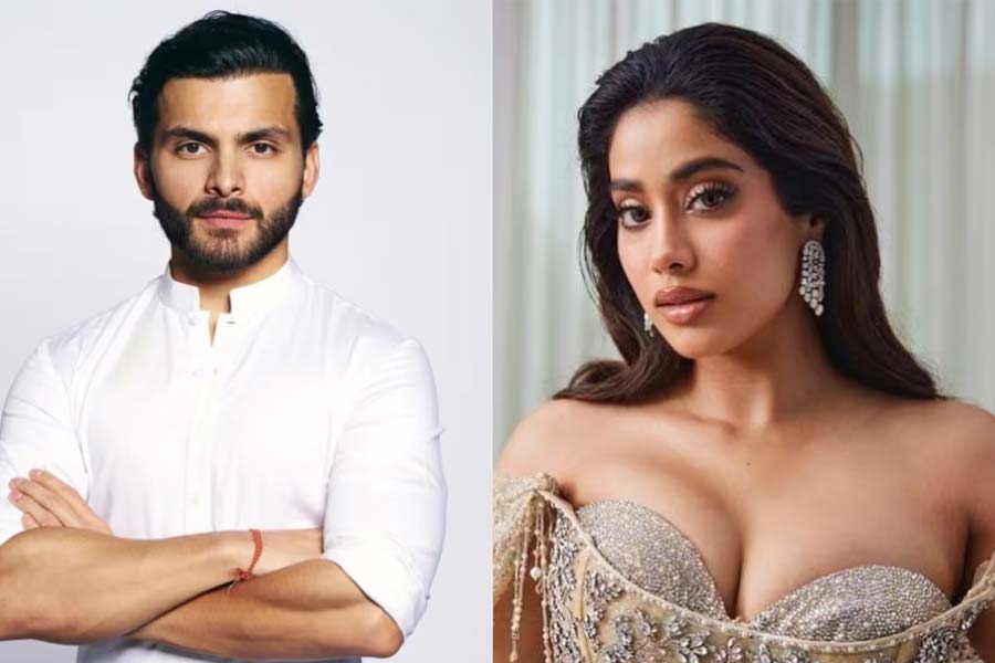 জাহ্নবীর রূপে মুগ্ধ প্রেমিক শিখর, প্রকাশ্যেই দিলেন প্রেমের ইস্তেহার