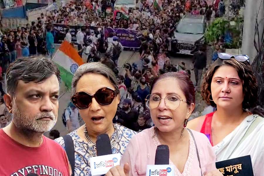 ফের পথে প্রতিবাদে তারকারা, ‘তিলোত্তমা’র বিচারের দাবিতে মিছিল
