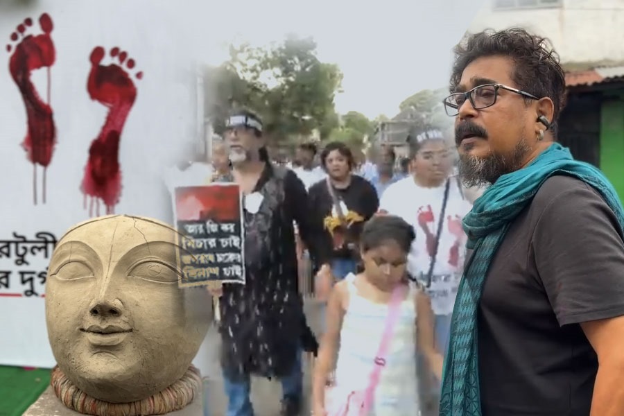 ‘কুমোরটুলি দিচ্ছে হাঁক, আমার দুর্গা বিচার পাক’, এবার রাজপথ দখল মৃৎশিল্পীদের