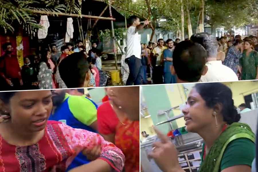 চিকিৎসককে মারধরের অভিযোগ, পূর্ণ কর্মবিরতিতে সাগর দত্তর জুনিয়র ডাক্তাররা