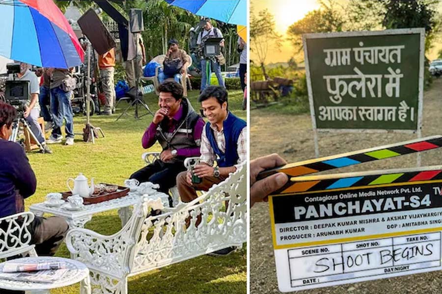 আসছে ‘পঞ্চায়েত ৪’, প্রথম দিনই শুটিং ফ্লোরে অবাক কাণ্ড ‘সচিবজি’ জিতেন্দ্র কুমারের, ছবি ভাইরাল