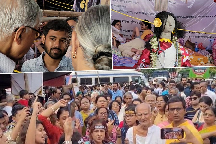 অনশনের আন্দোলন! জুনিয়র চিকিৎসকদের ‘জন্য’ ভিড় বাড়ছে ধর্মতলায়