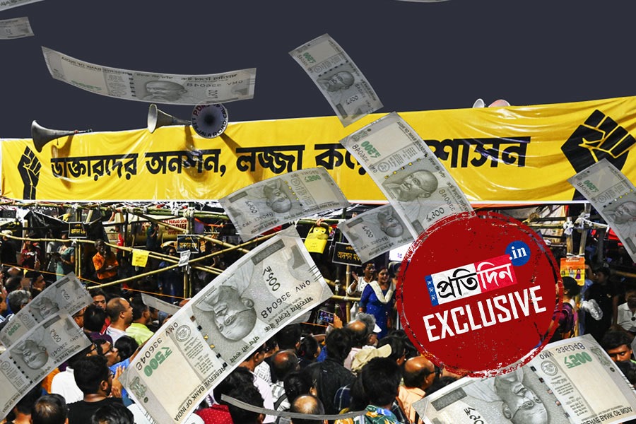 জুনিয়র চিকিৎসকদের ট্রাস্টের ফান্ডে কোটি টাকা? অনুদান-প্রশ্নে পালটা চ্যালেঞ্জ প্রতিবাদীদের