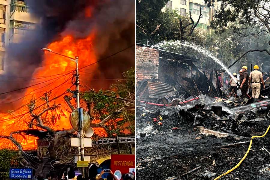 লর্ডসের মোড়ে দাউদাউ আগুন, পুড়ে ছাই একাধিক দোকান