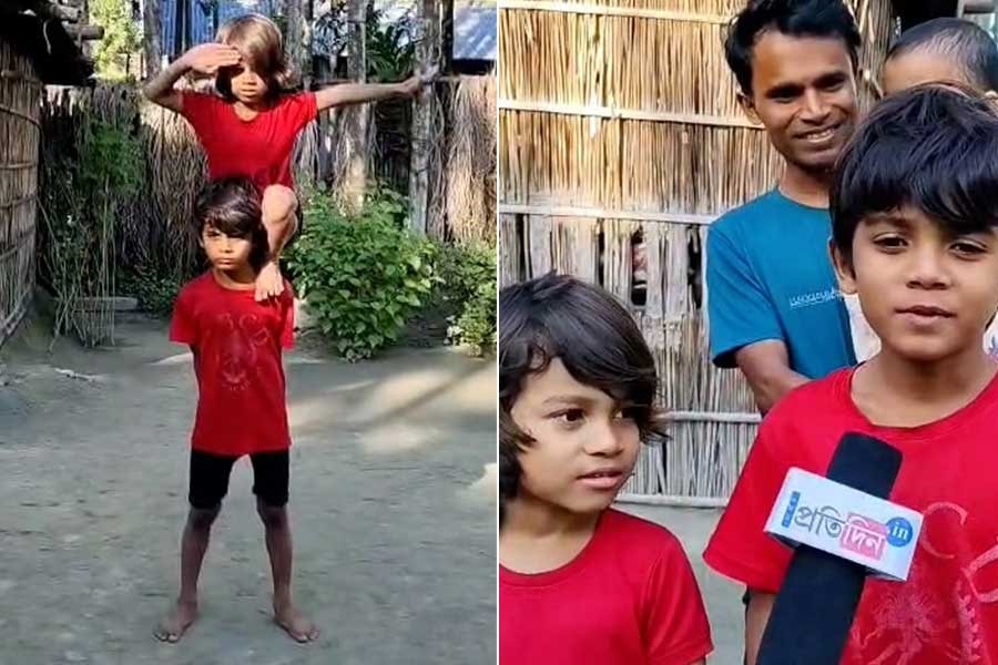 নাচের তালে ভাইরাল কোচবিহারের মাথাভাঙার দুই খুদে