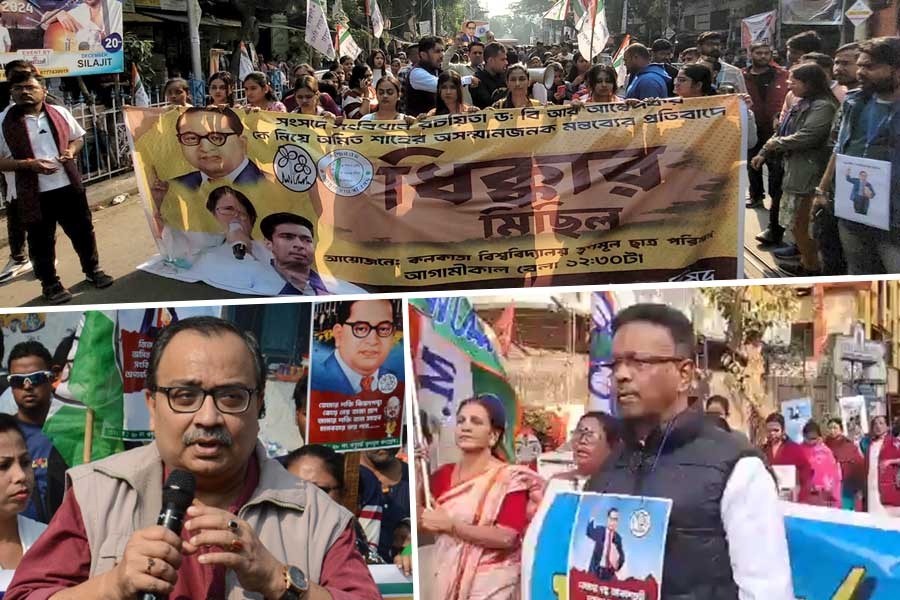 বাবা সাহেব আম্বেদকরকে অপমান অমিত শাহর! পথে তৃণমূল