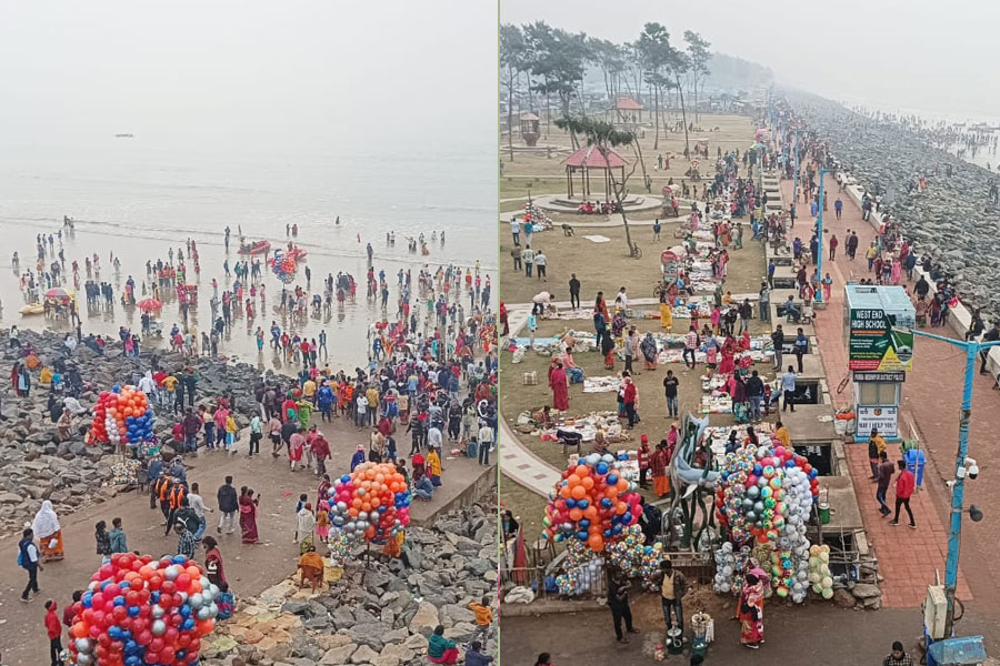 দিঘার সমুদ্রে ভিড় অথচ ফাঁকা হোটেল, বড়দিনে হতাশ ব্যবসায়ীরা