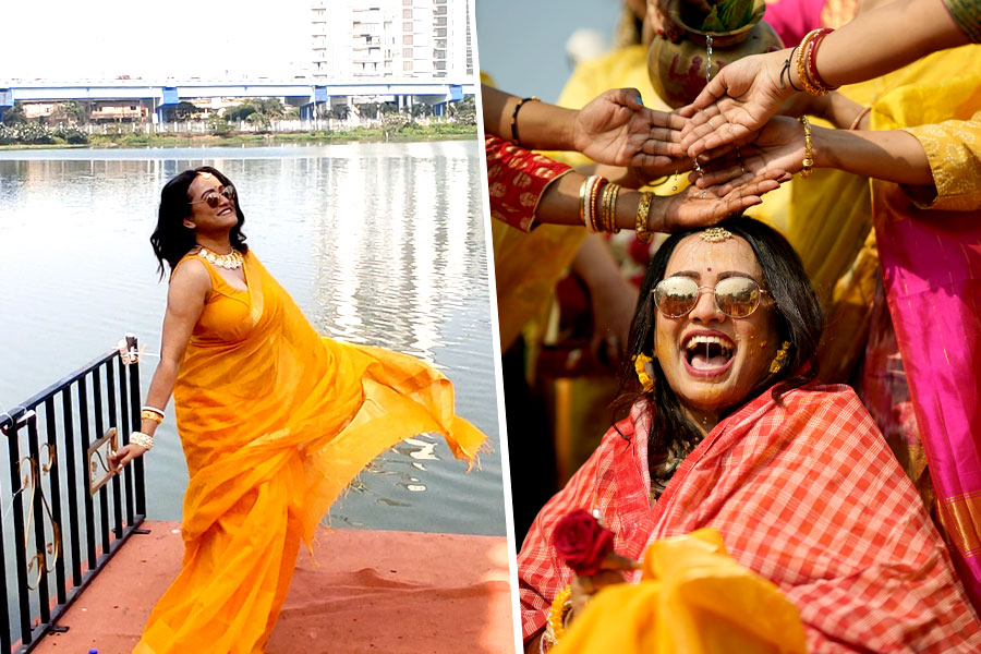 লেকের ধারে পৌলমীর গায়ে হলুদ পর্ব, মালাবদল আজ রাতে, দেখুন অ্যালবাম