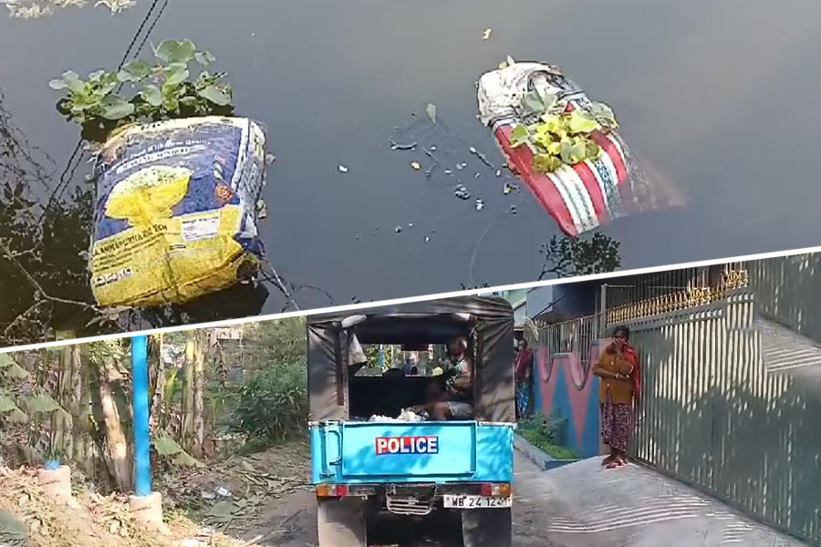 বারাসতের পুকুর থেকে উদ্ধার বস্তাবন্দি দেহাংশ