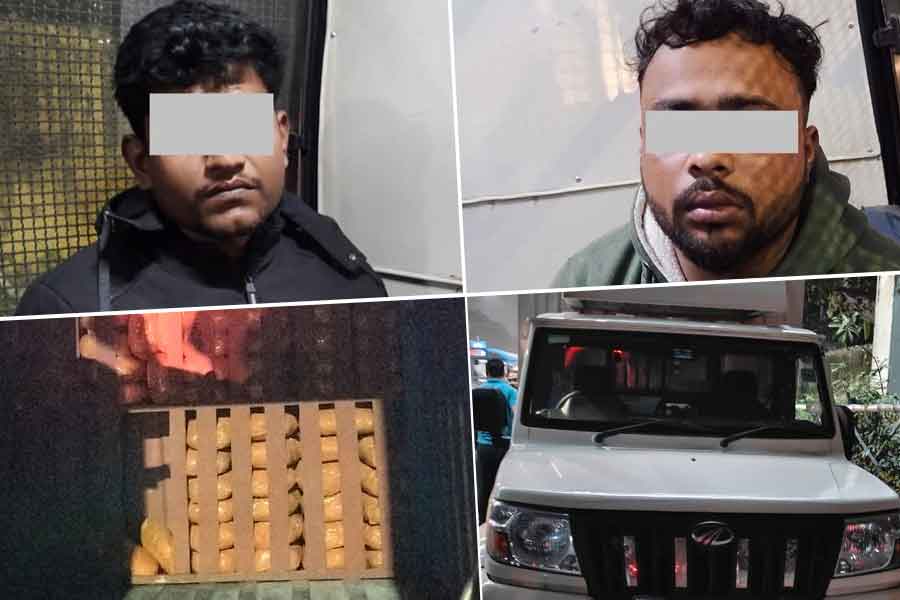 গাড়ির ‘সিক্রেট চেম্বারে’ ১২৩ কেজি গাঁজা, খাস কলকাতায় গ্রেপ্তার দুই পেডলার