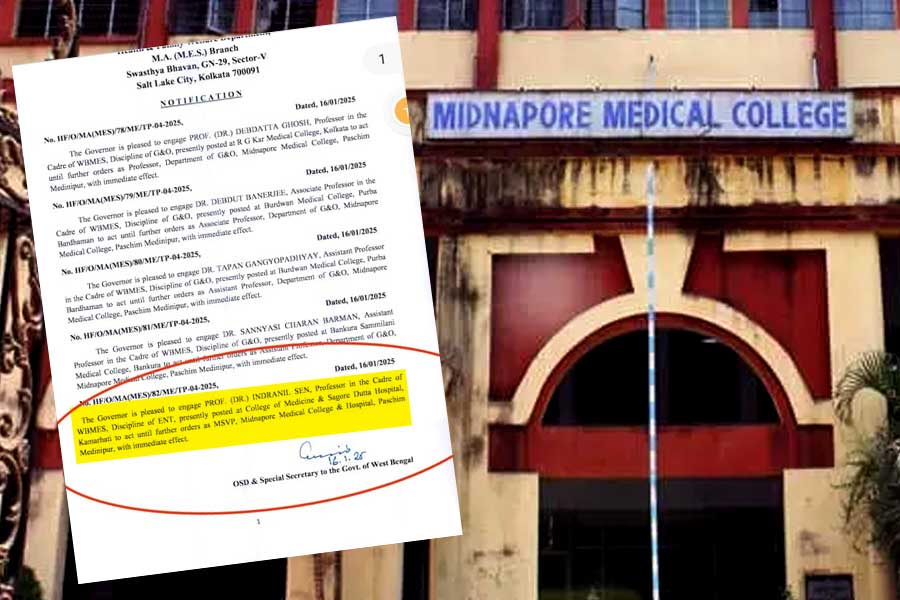 সাসপেনশনের কয়েক ঘণ্টার মধ্যেই নতুন সুপার মেদিনীপুর মেডিক্যালে, কে পেলেন দায়িত্ব?