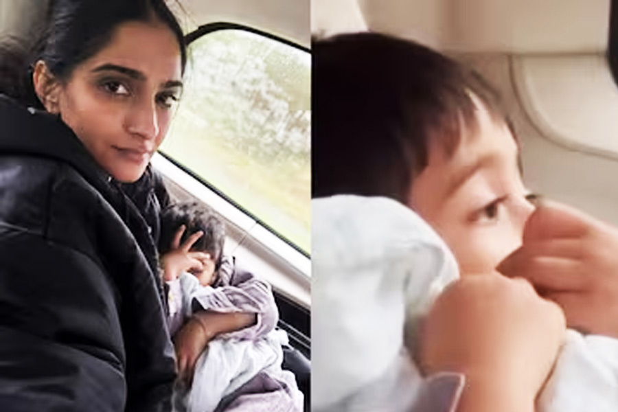 নতুন বছরে ছেলে বায়ুর মুখ দেখালেন সোনম, ‘মায়াবী চোখ’ দেখে মন গলল নেটপাড়ার