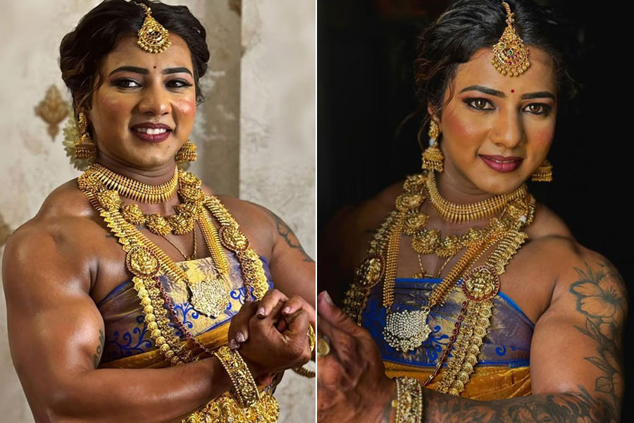 শ্বশুরবাড়ি সাবধান! বডিবিল্ডার বউমার ‘ব্রাইডাল লুকে’ কাঁপছে নেটপাড়া