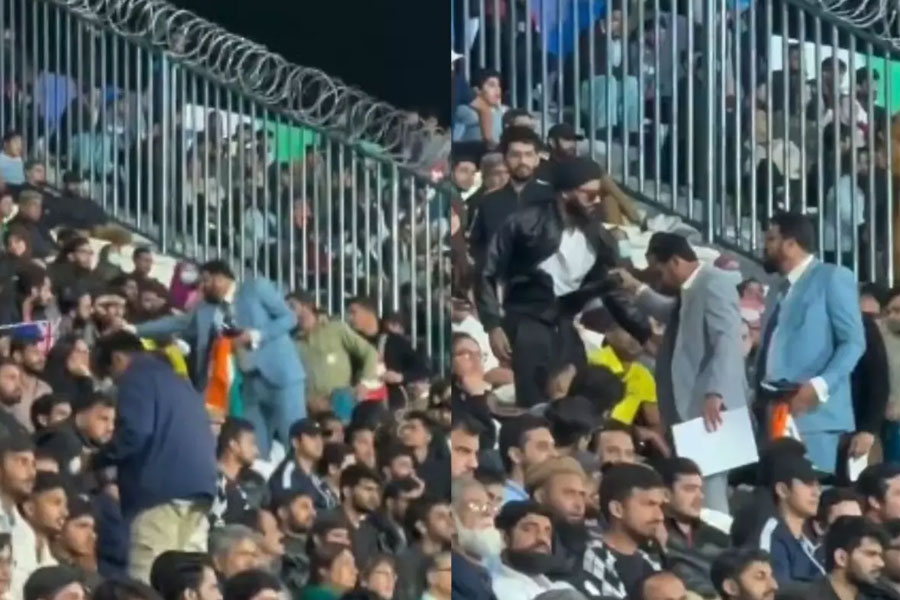 ভারতের পতাকা নিয়ে যাওয়ায় সমর্থককে হেনস্তা, মারধর করে ঘাড়ধাক্কা পাক স্টেডিয়াম থেকে!