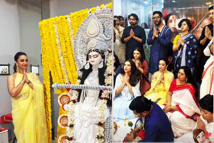 রাজ-শুভশ্রী, শোভন-সোহিনী, কোয়েল-নিসপাল, কাঞ্চন-শ্রীময়ী, টলিউডের ‘অমরসঙ্গী’দের সরস্বতী পুজো