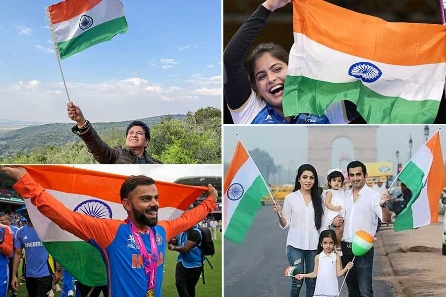 ‘সবার ঊর্ধ্বে তেরঙ্গা’, স্বাধীনতা দিবস উদযাপনে শচীন, মনু ভাকেররা, বিশ্বজয় মনে করালেন রোহিত