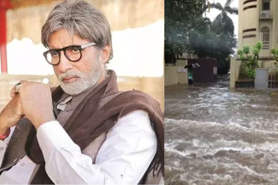 প্রবল বৃষ্টিতে বিপর্যস্ত মায়ানগরী মুম্বই, জলমগ্ন অমিতাভের শখের বাংলোও